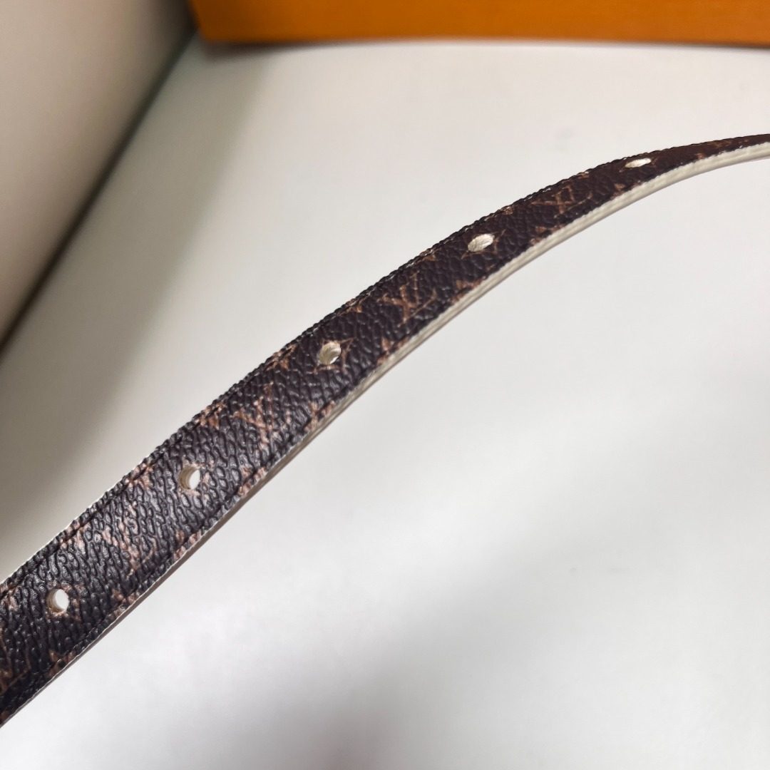 Louis Vuitton Monogram Canvas Leather Belt