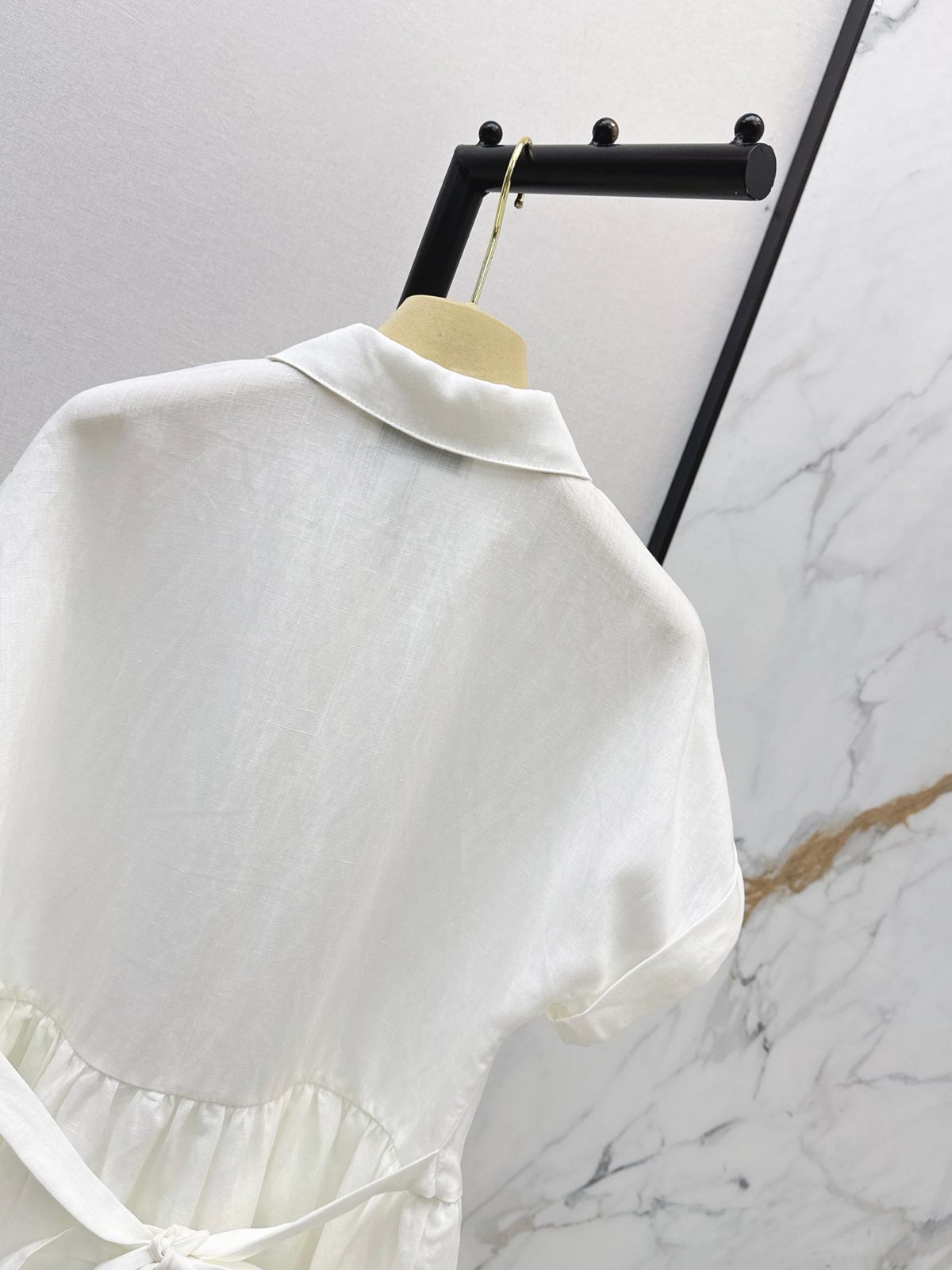 Miu Miu Short-Sleeve Utility Shirt Dress