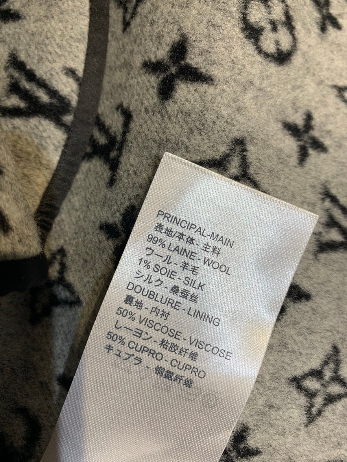 Louis Vuitton Monogram Wool Blend Coat