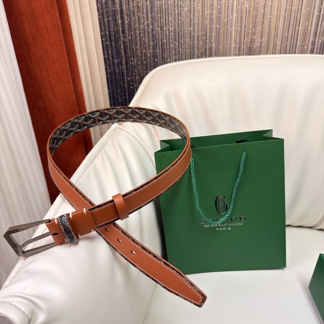 Chopard Monogram Canvas Leather Belt