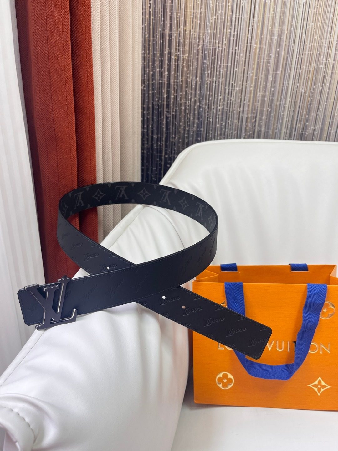 Louis Vuitton Monogram Canvas Leather Belt