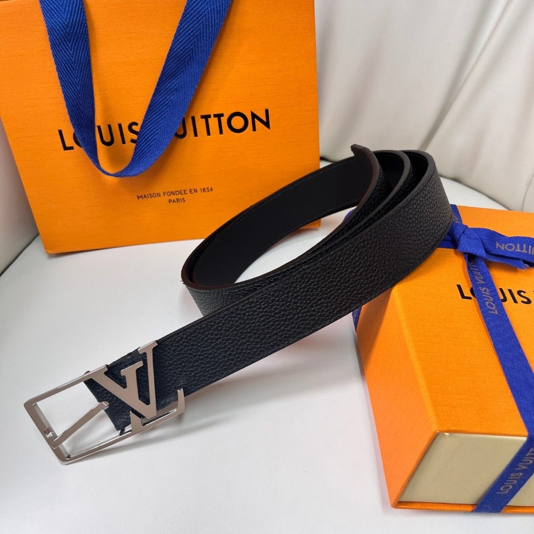 Louis Vuitton Damier Graphite Leather Belt