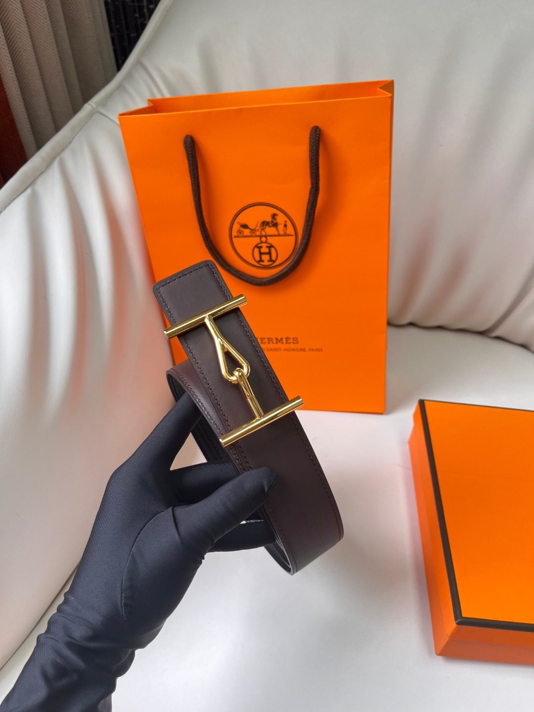 Hermès Reversible Leather Belt