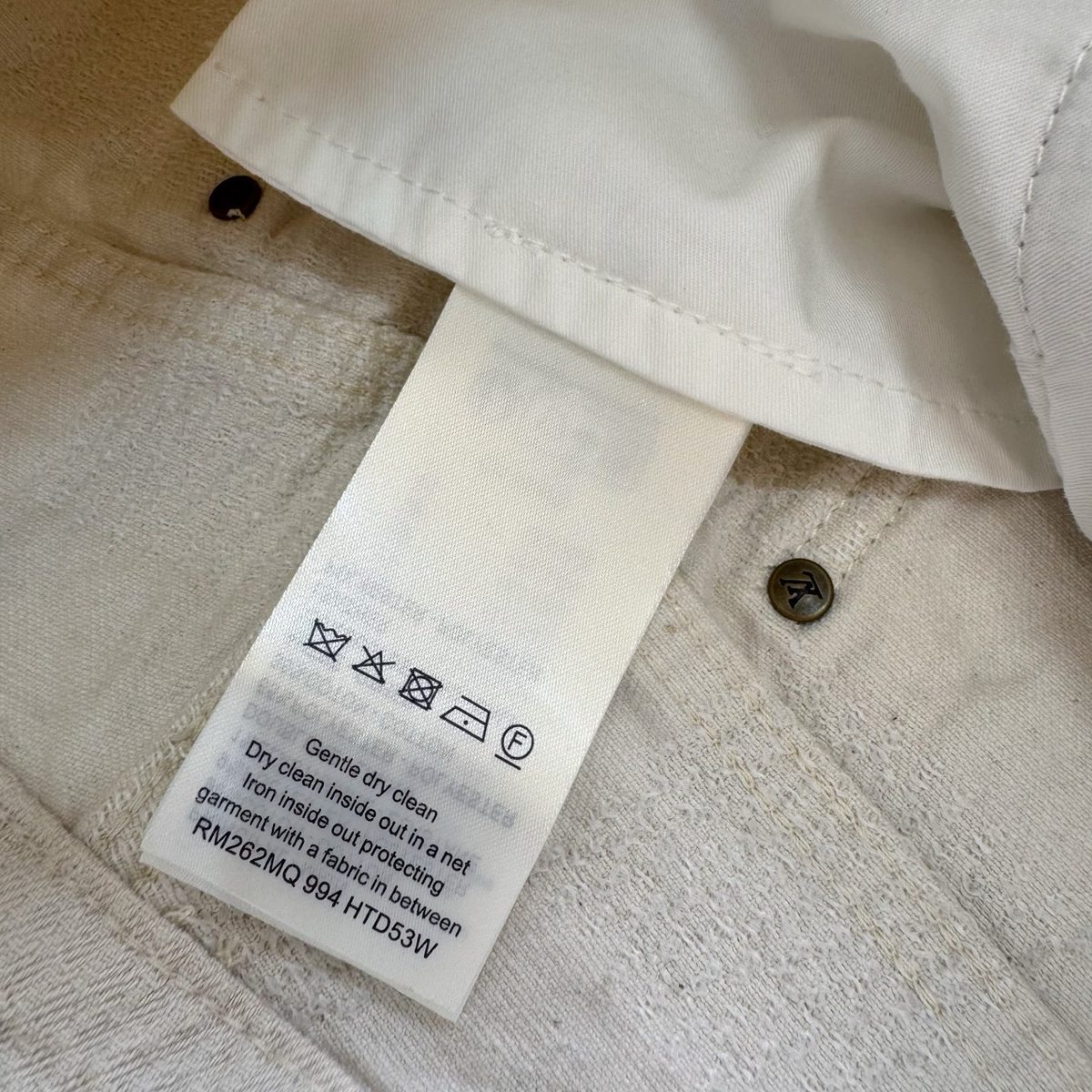 Designer White Corduroy Cargo Pants