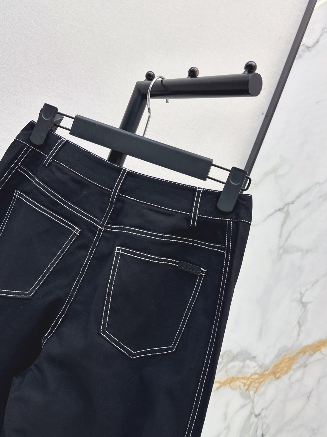 Prada Wide-Leg Denim Jeans Black