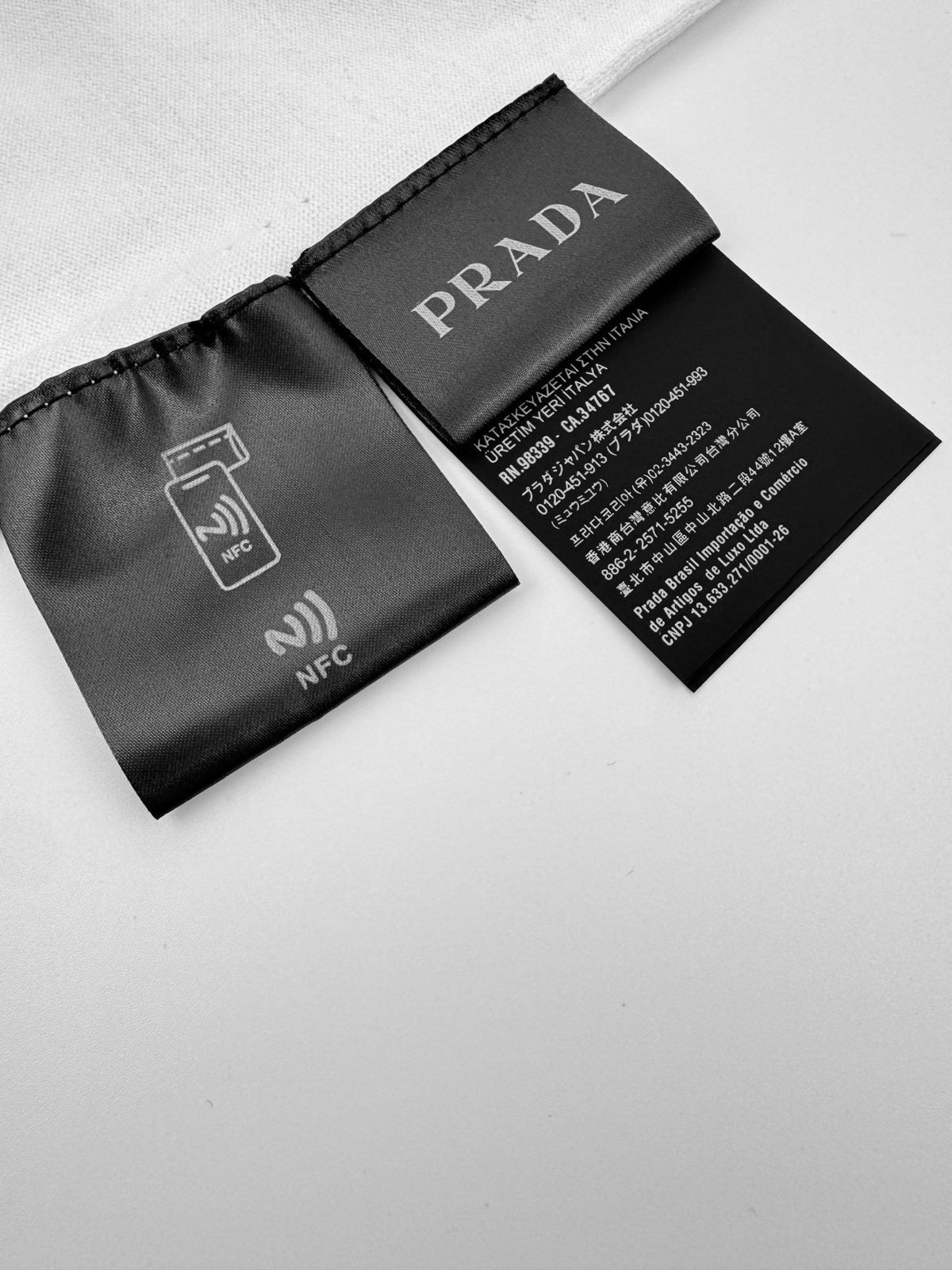 Prada Mock Neck Short Sleeve Sweater