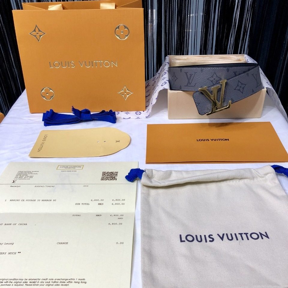 Louis Vuitton Monogram Canvas Belt
