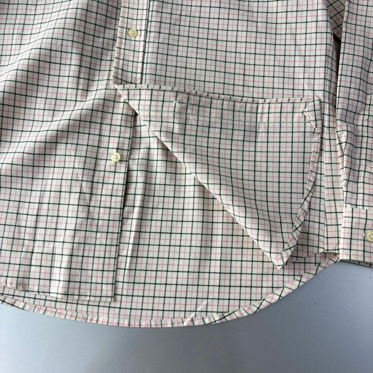 Ralph Lauren Small Check Pattern Oxford Shirt