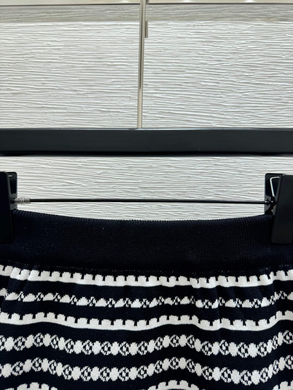Miu Miu Monogram Striped Knit T-Shirt