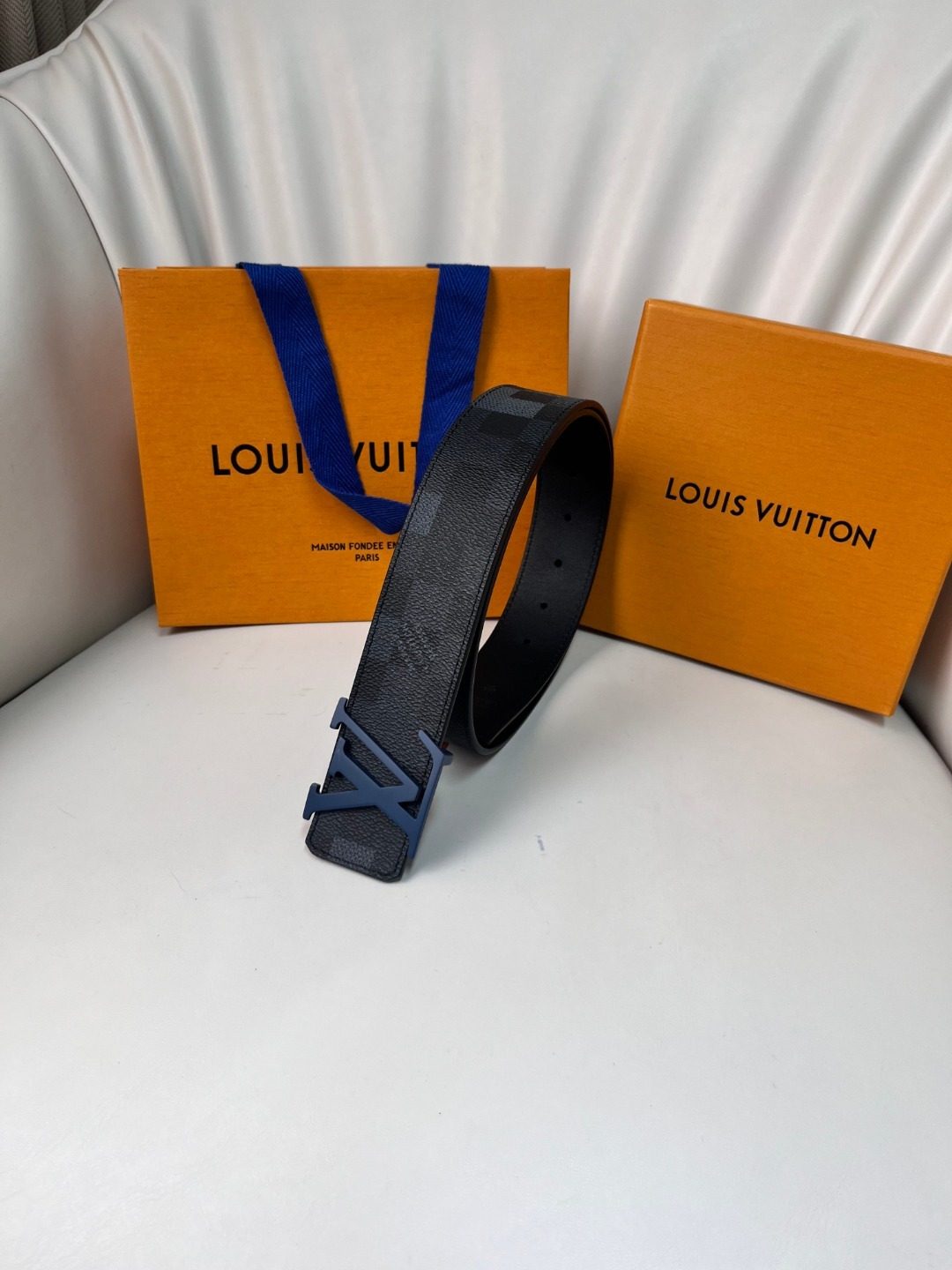 Louis Vuitton Damier Graphite Canvas Belt