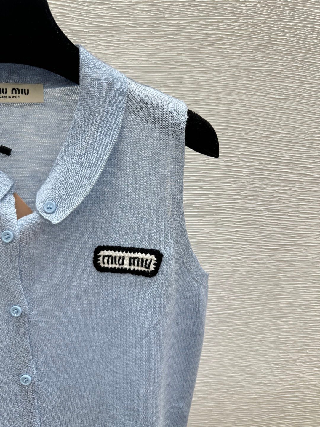 Miu Miu Logo Patch Polo Shirt