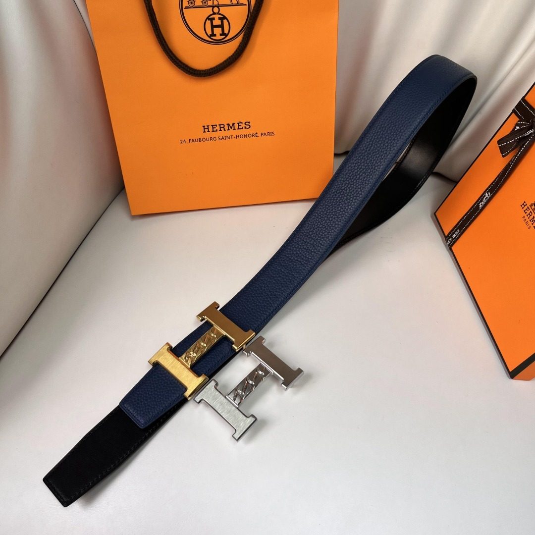 Hermès H Constance Leather Belt