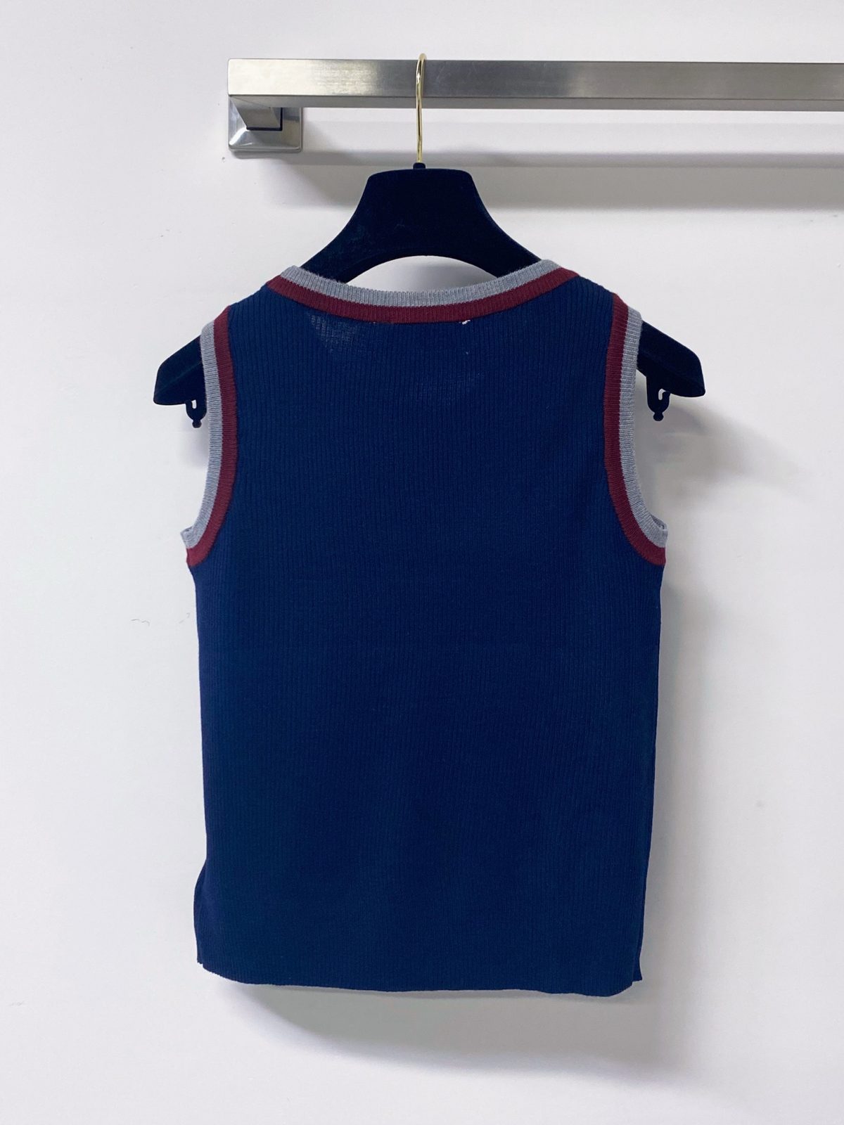 Miu Miu Ribbed Knit Tank Top