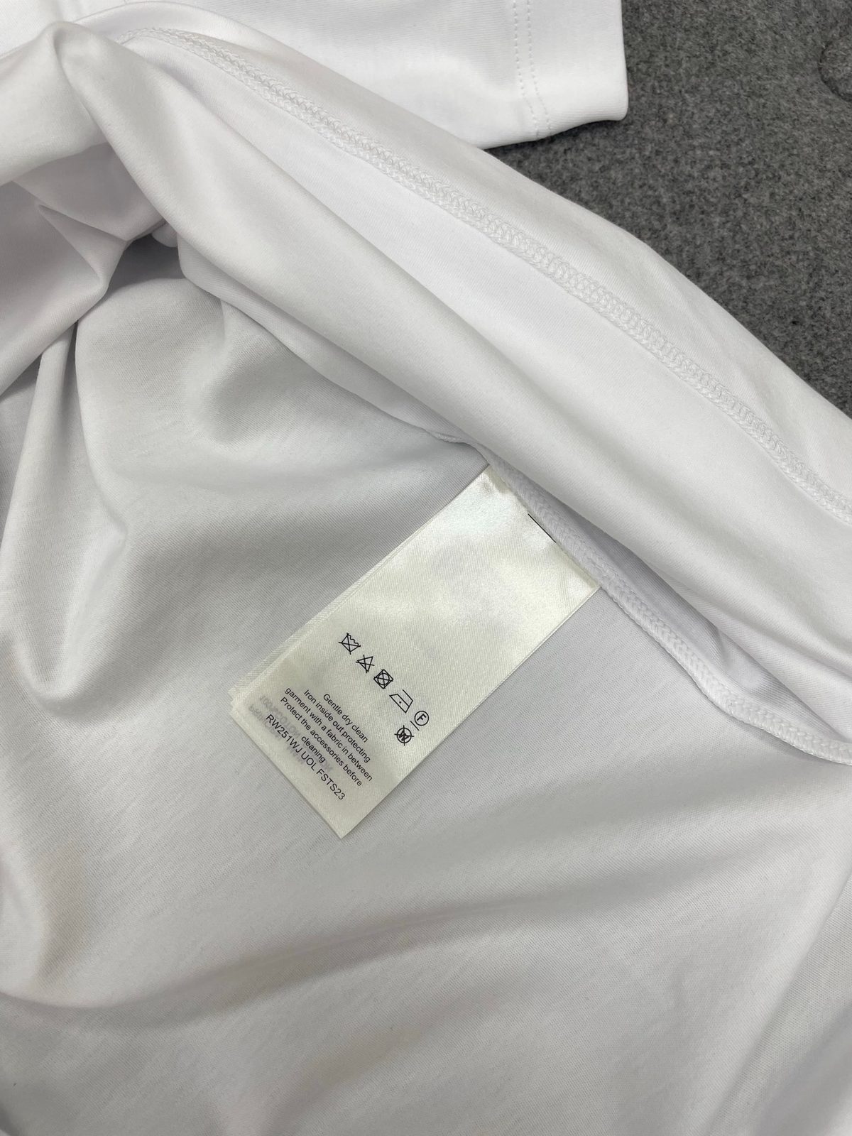 Luxury White Cotton Crew Neck T-Shirt