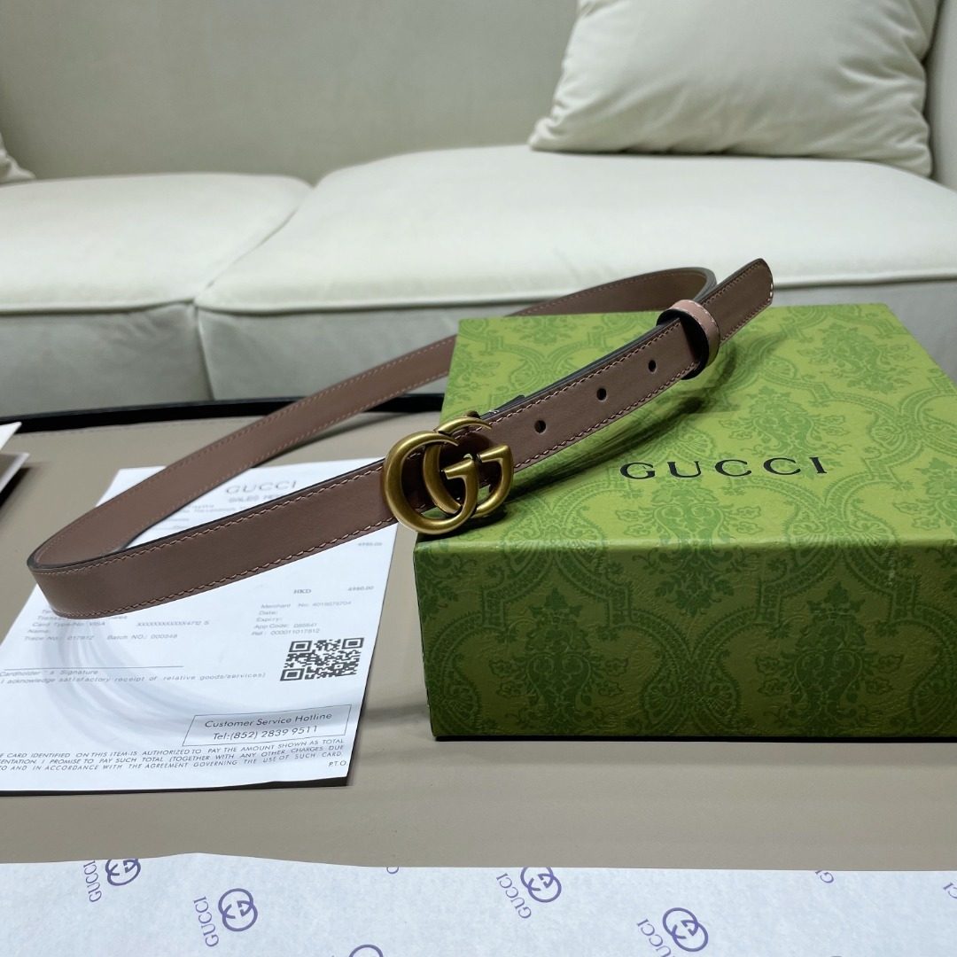 Gucci GG Marmont Leather Belt