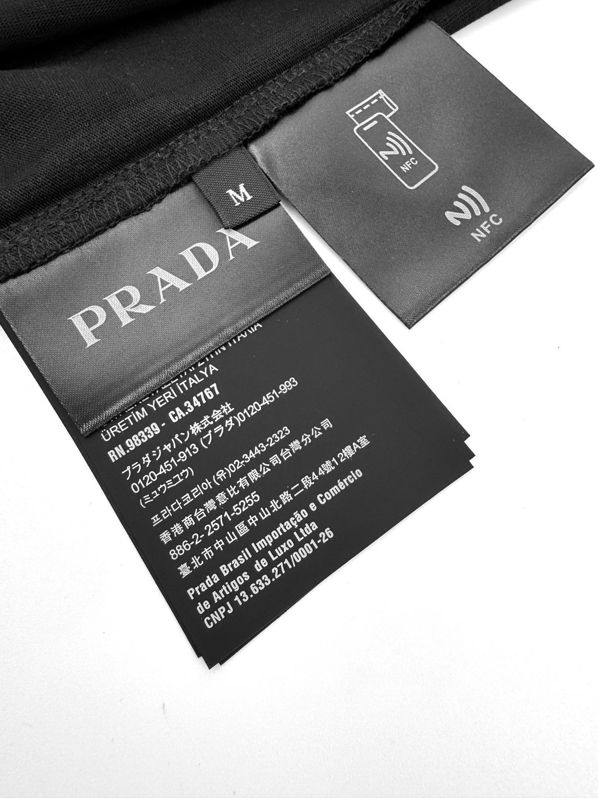 Prada Triangle Logo Black T-Shirt