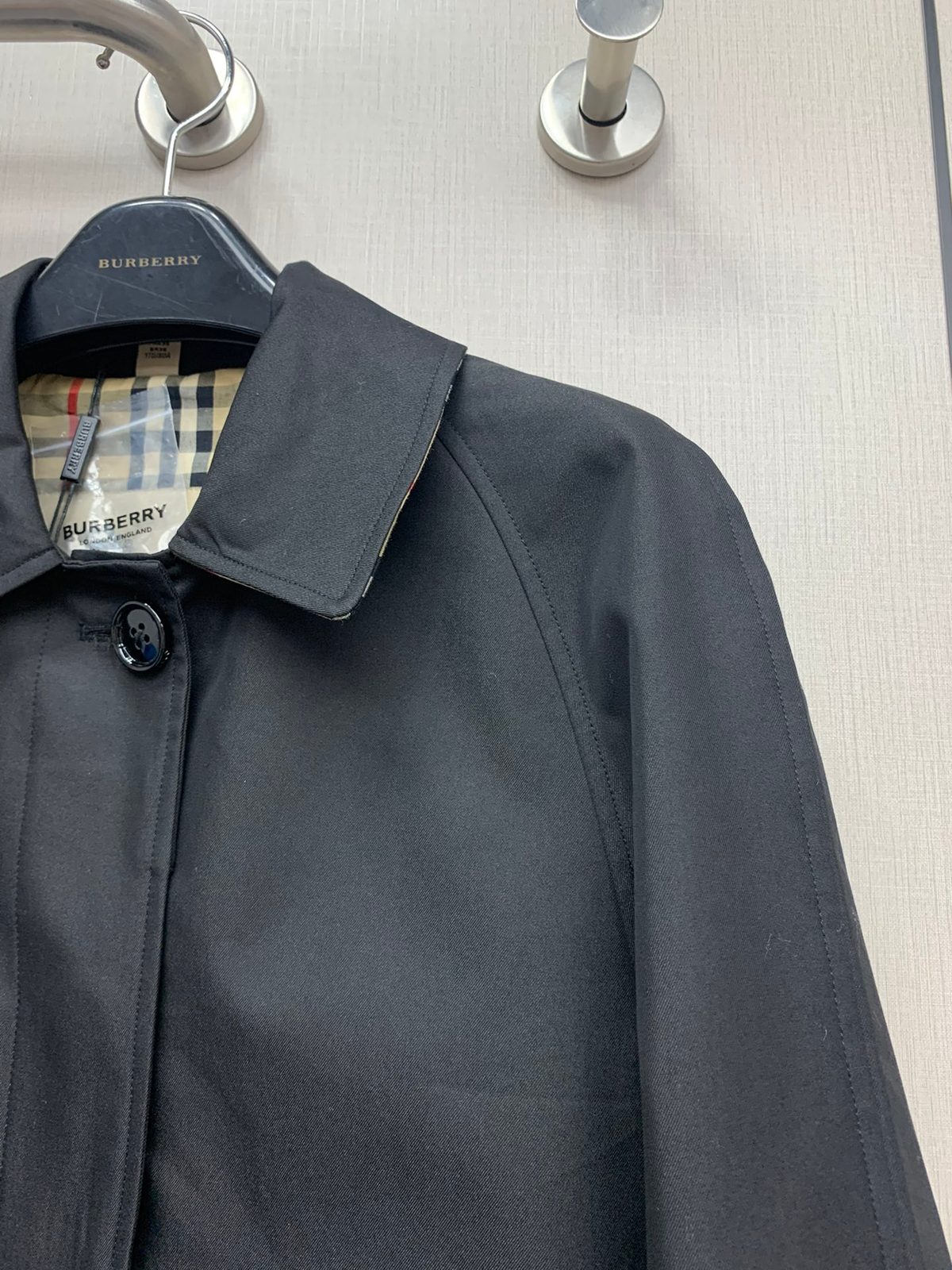 Burberry Men's Navy Harrington Jacket