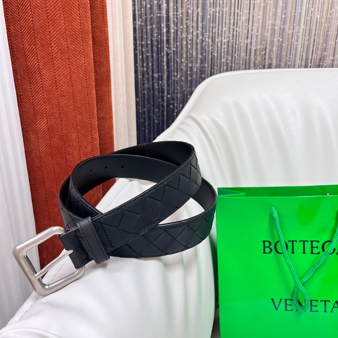 Bottega Veneta Intrecciato Leather Belt