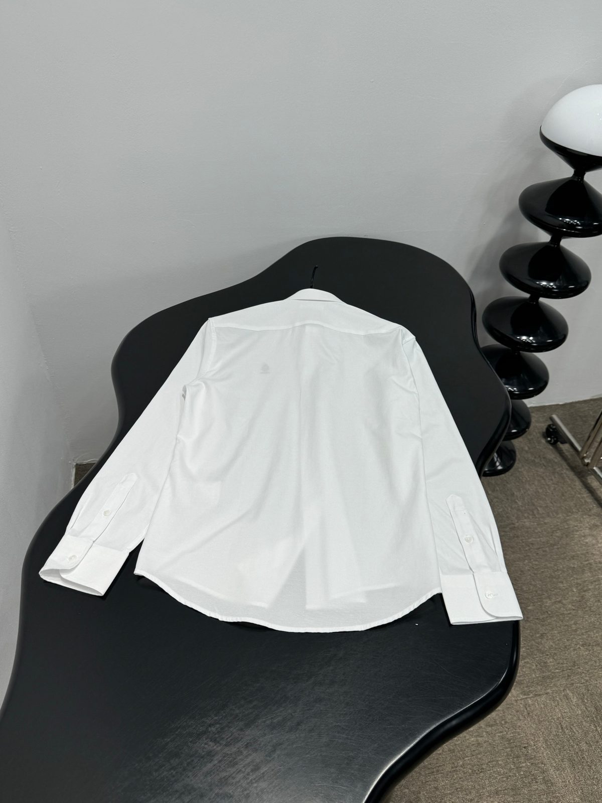 White Cotton Long Sleeve Dress Shirt
