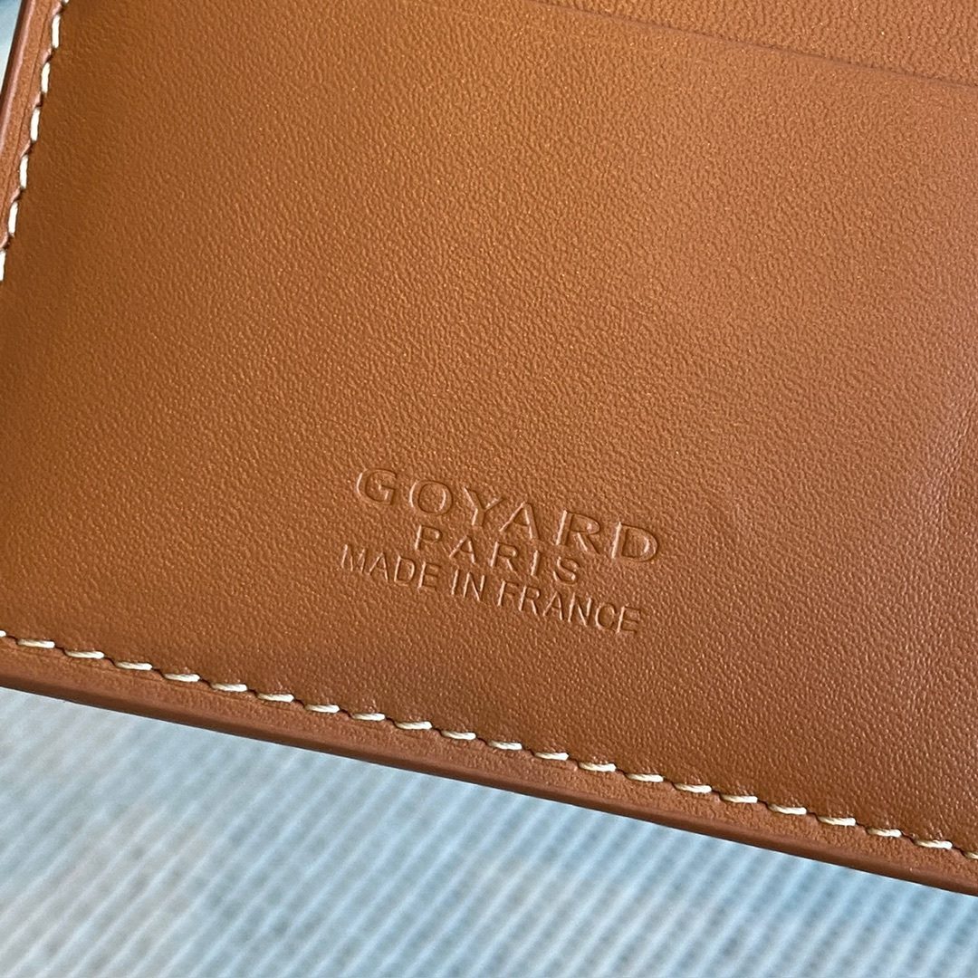 Goyard Paris Leather Wallet Cognac