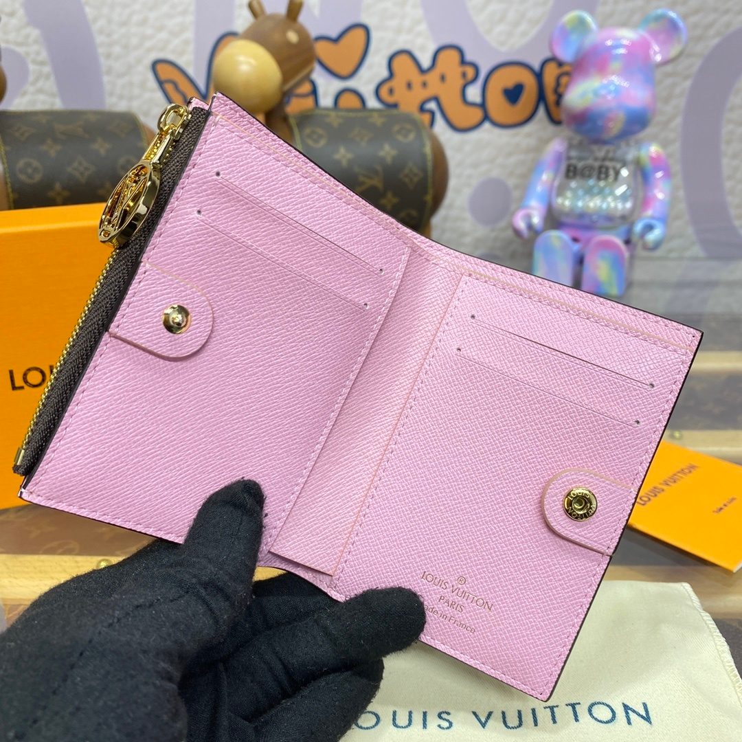 Louis Vuitton Epi Leather Bifold Wallet Pink