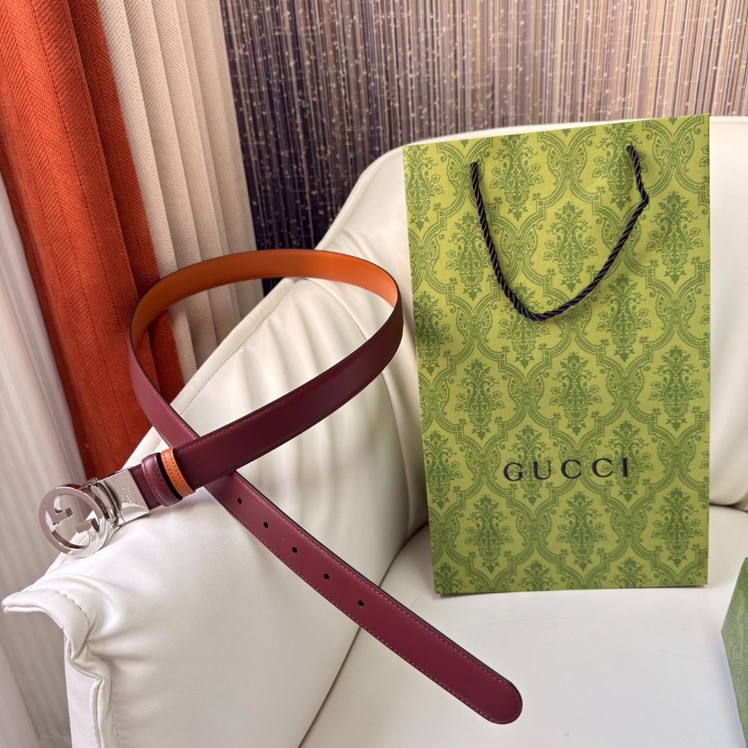 Gucci GG Marmont Leather Belt