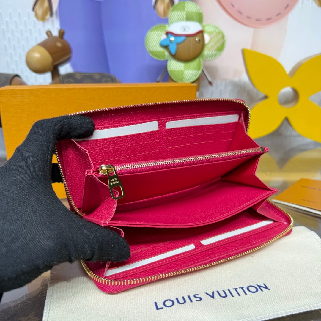 Louis Vuitton Zippy Wallet Pink Rose