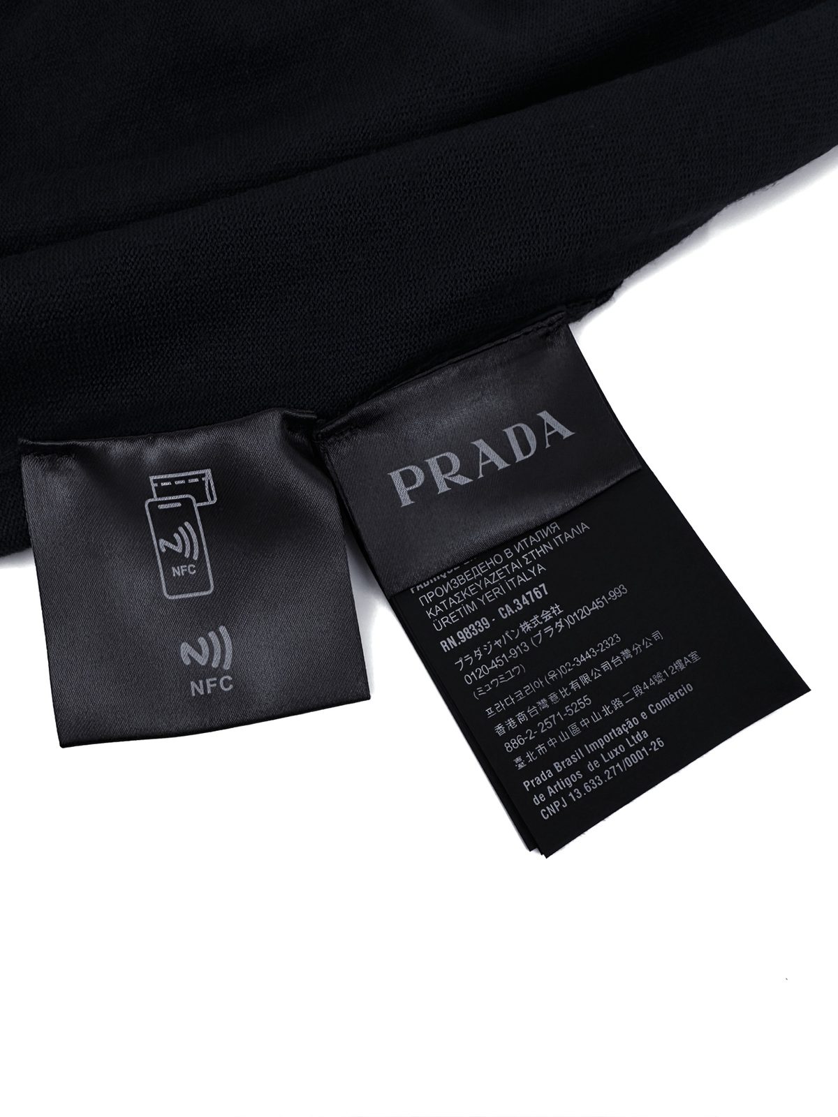 Prada Embroidered Logo Polo Shirt