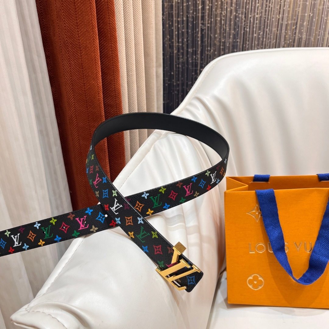 Louis Vuitton Multicolor Monogram Canvas Belt