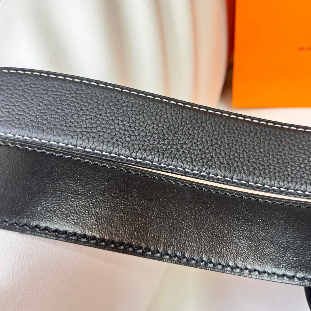 Hermès H Buckle Reversible Leather Belt
