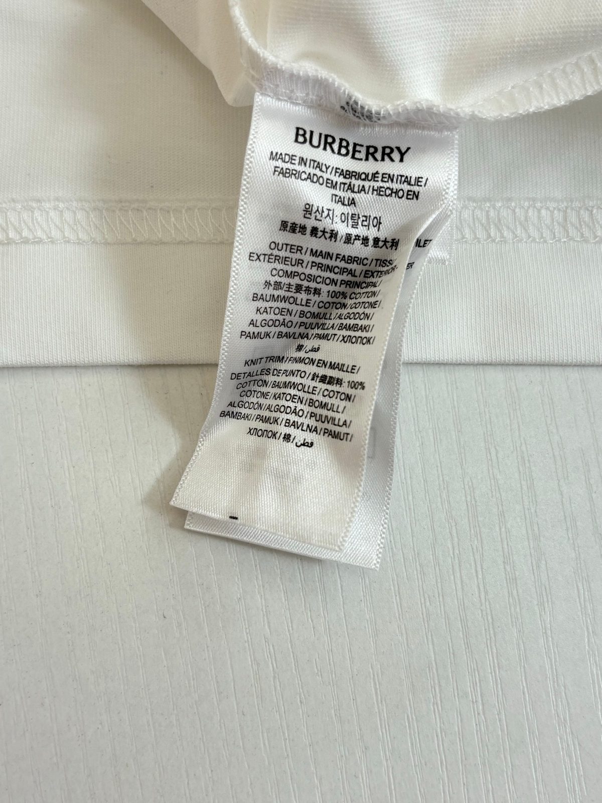 Burberry EKD Logo Cotton T-Shirt