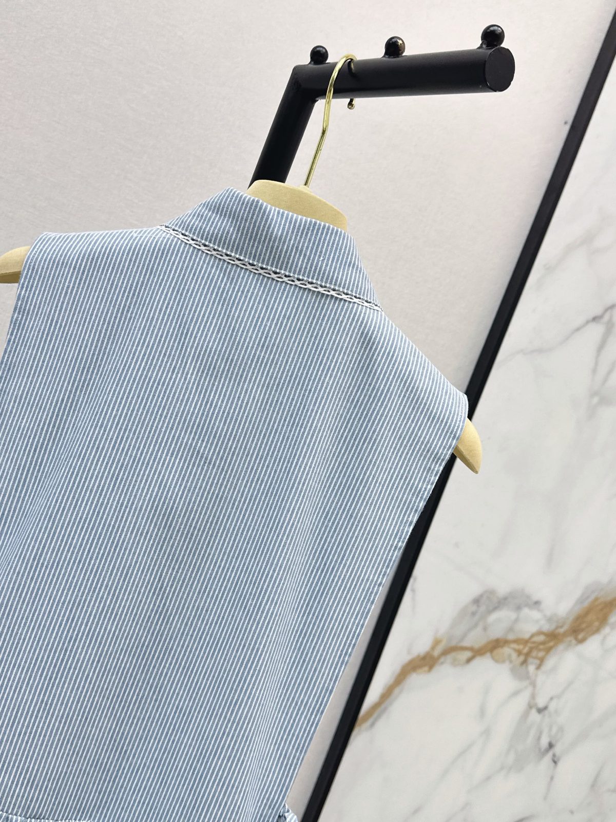 Miu Miu Sleeveless Collar Shirt Dress