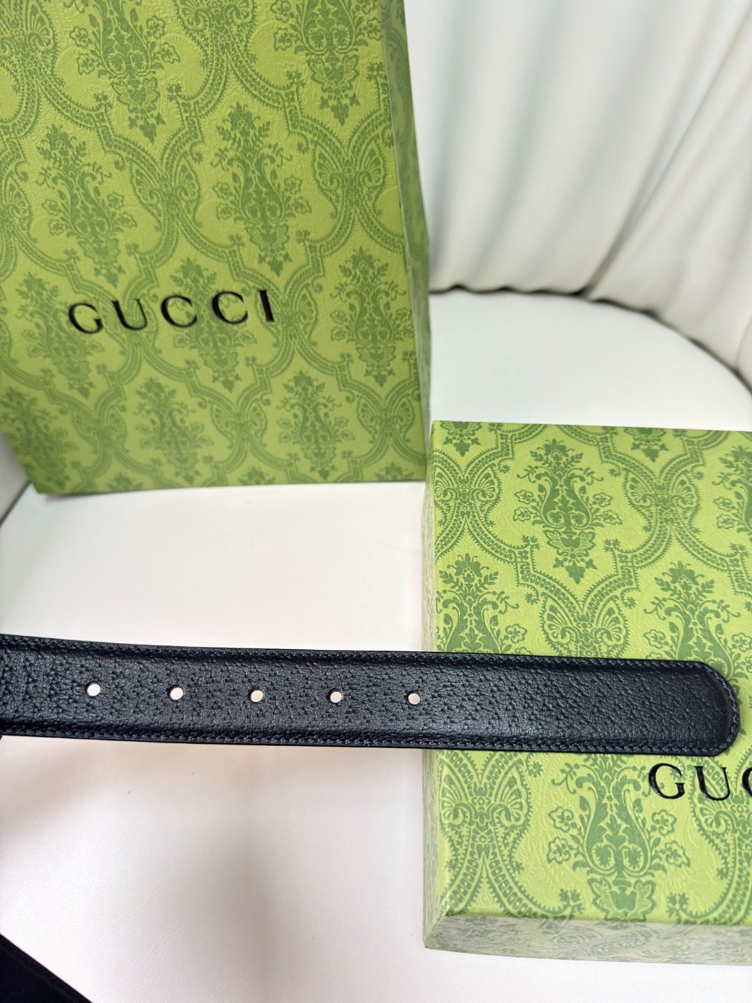 Gucci Reversible Leather Belt Black Brown