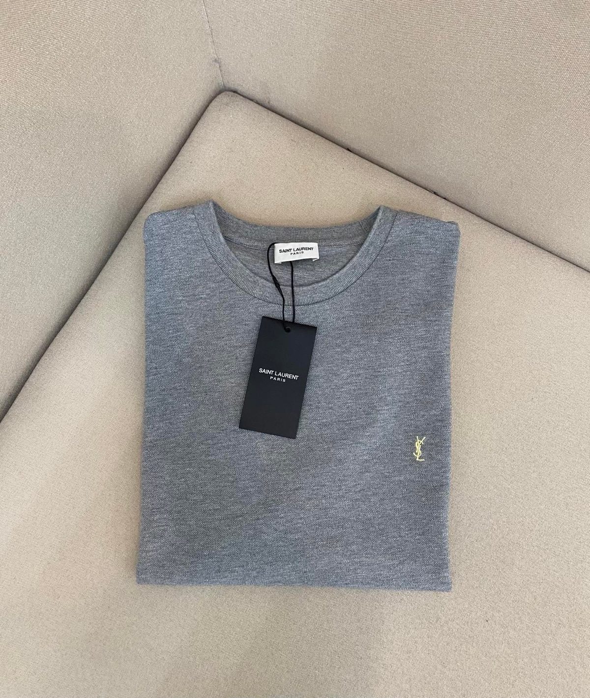 Saint Laurent Paris Men's Crewneck T-Shirt