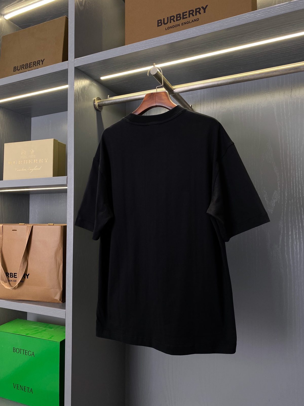 Burberry Black Crewneck T-Shirt