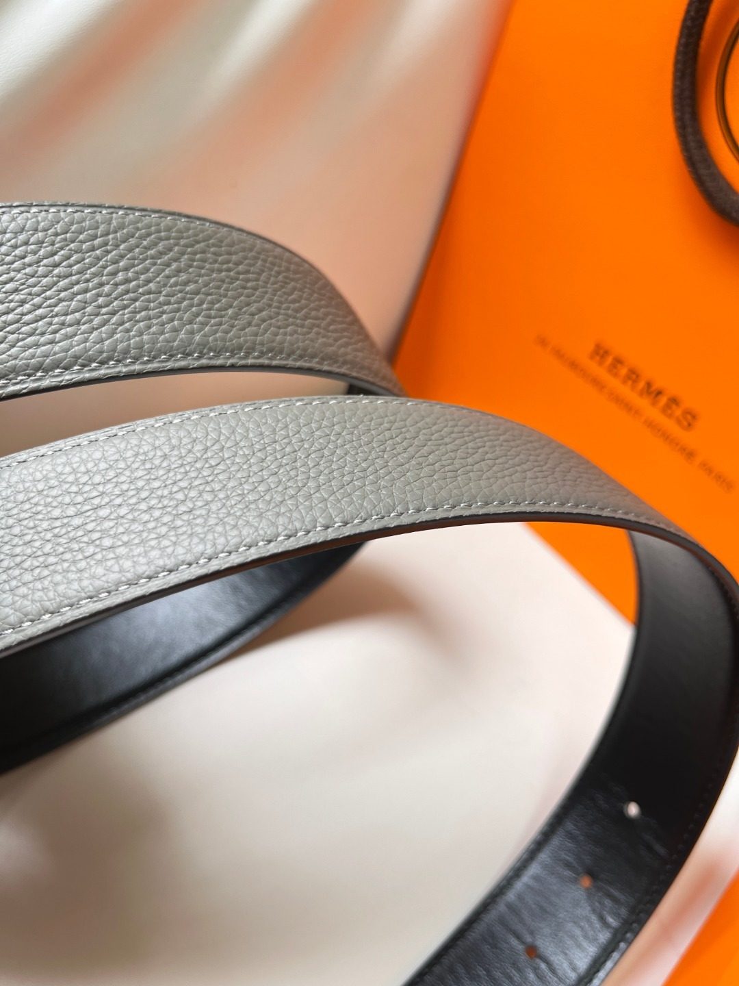 Hermès Leather Reversible Belt