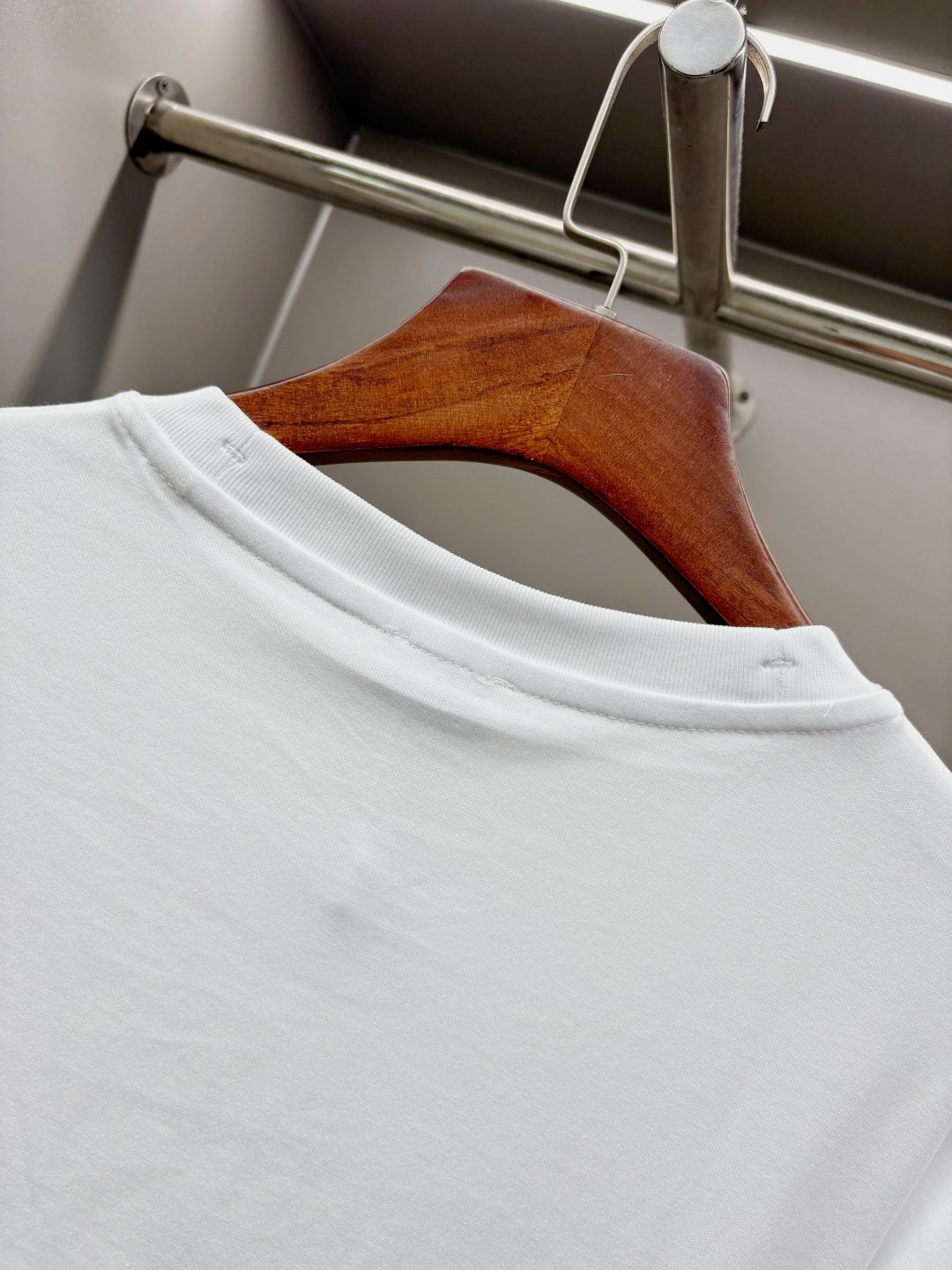 Burberry Embroidered Logo Crewneck T-Shirt