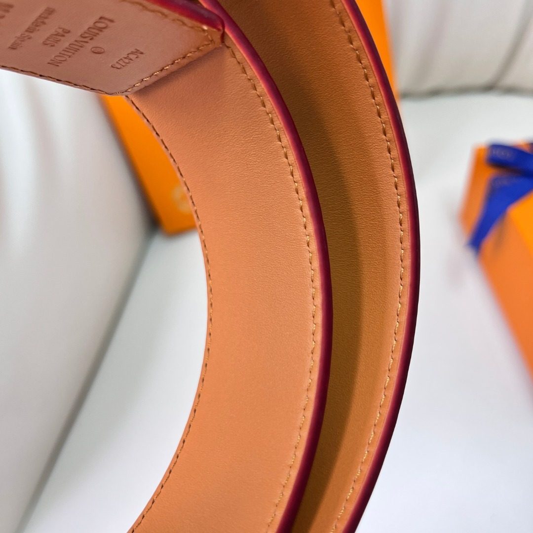 Louis Vuitton Monogram Canvas Leather Belt