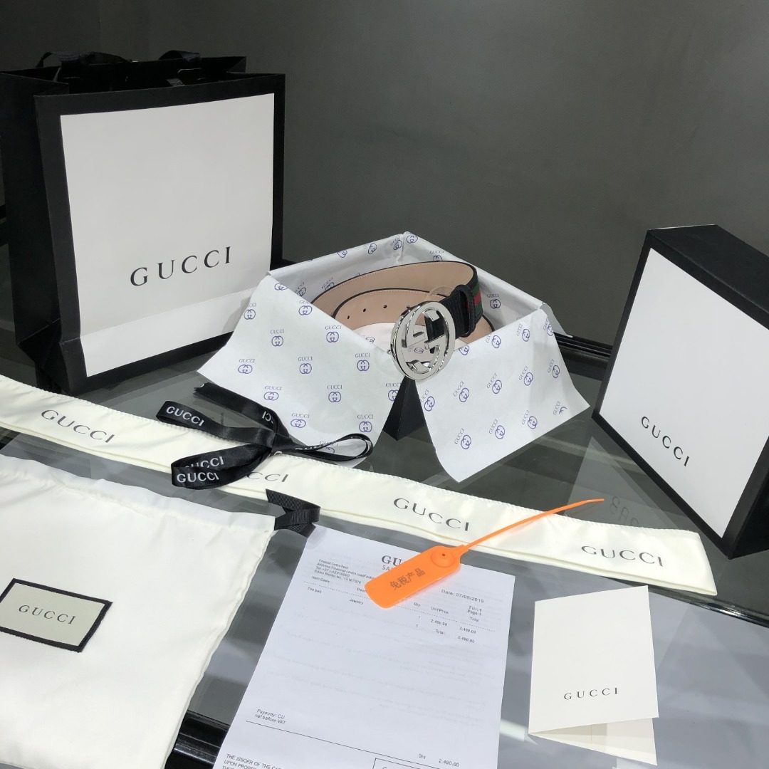 Gucci GG Marmont Leather Belt