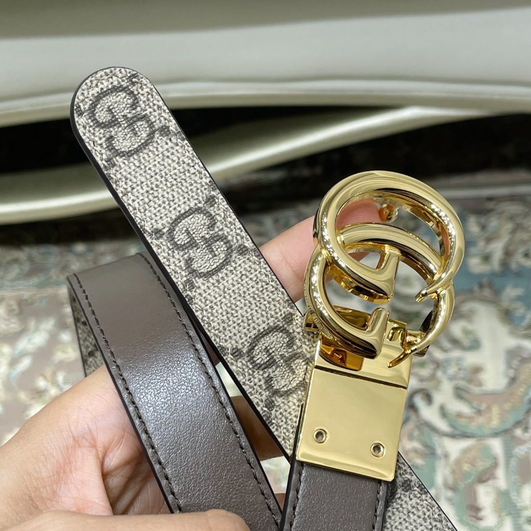 Gucci GG Marmont Leather Belt