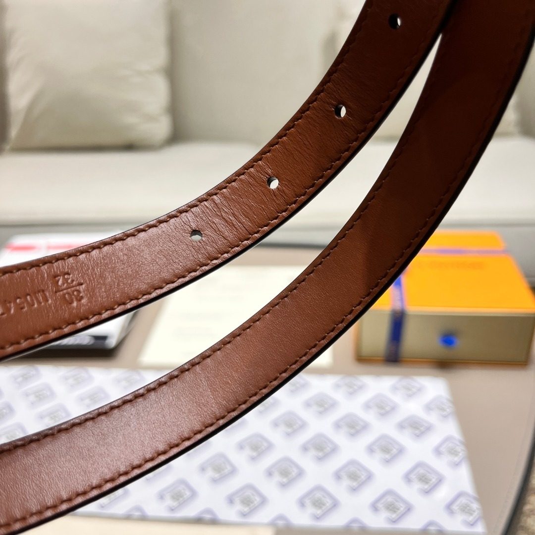 Louis Vuitton Monogram Canvas Leather Belt