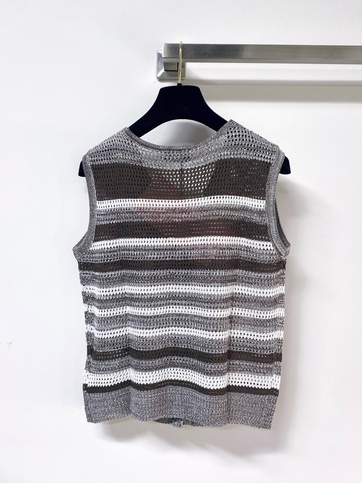 Miu Miu Striped Knit Vest