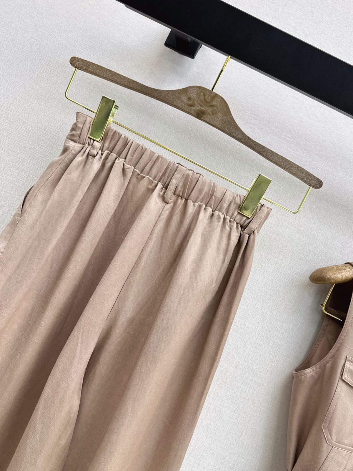 Linen Belted Vest and Pant Set