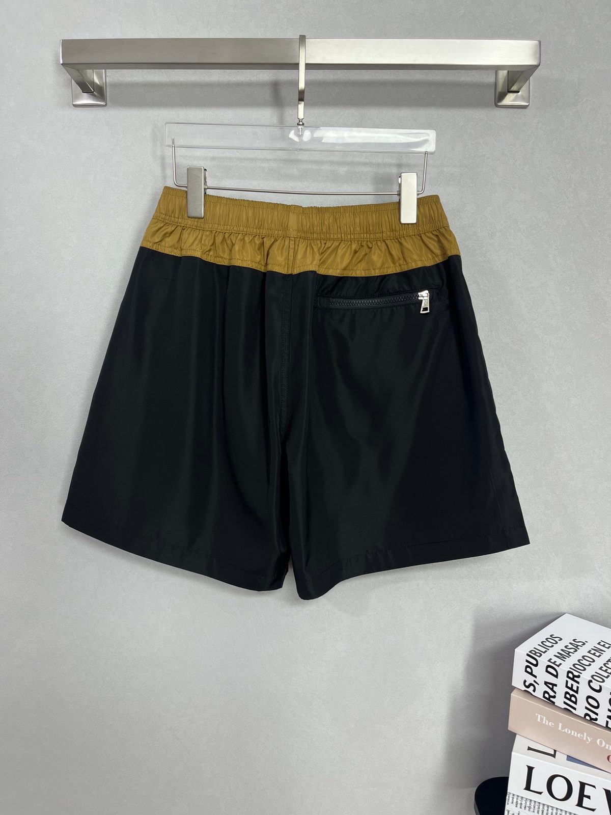 Moncler Color-Block Nylon Swim Shorts