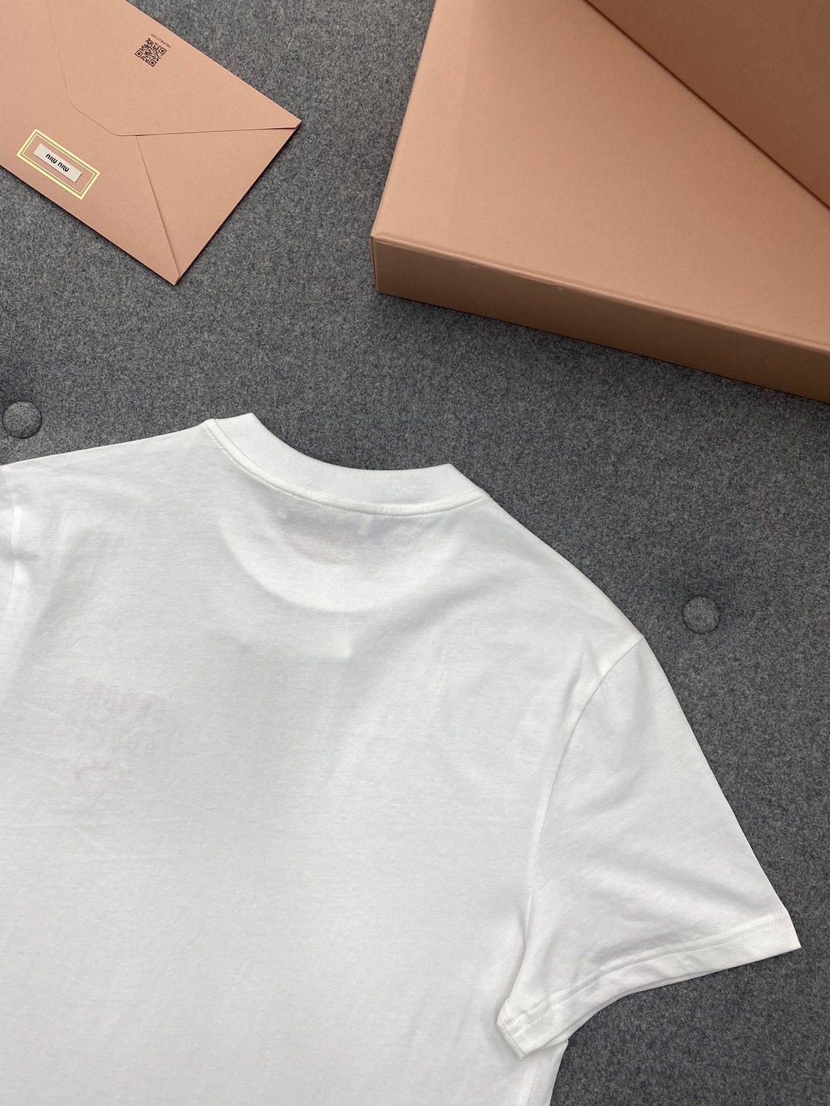 Miu Miu White Crewneck T-Shirt