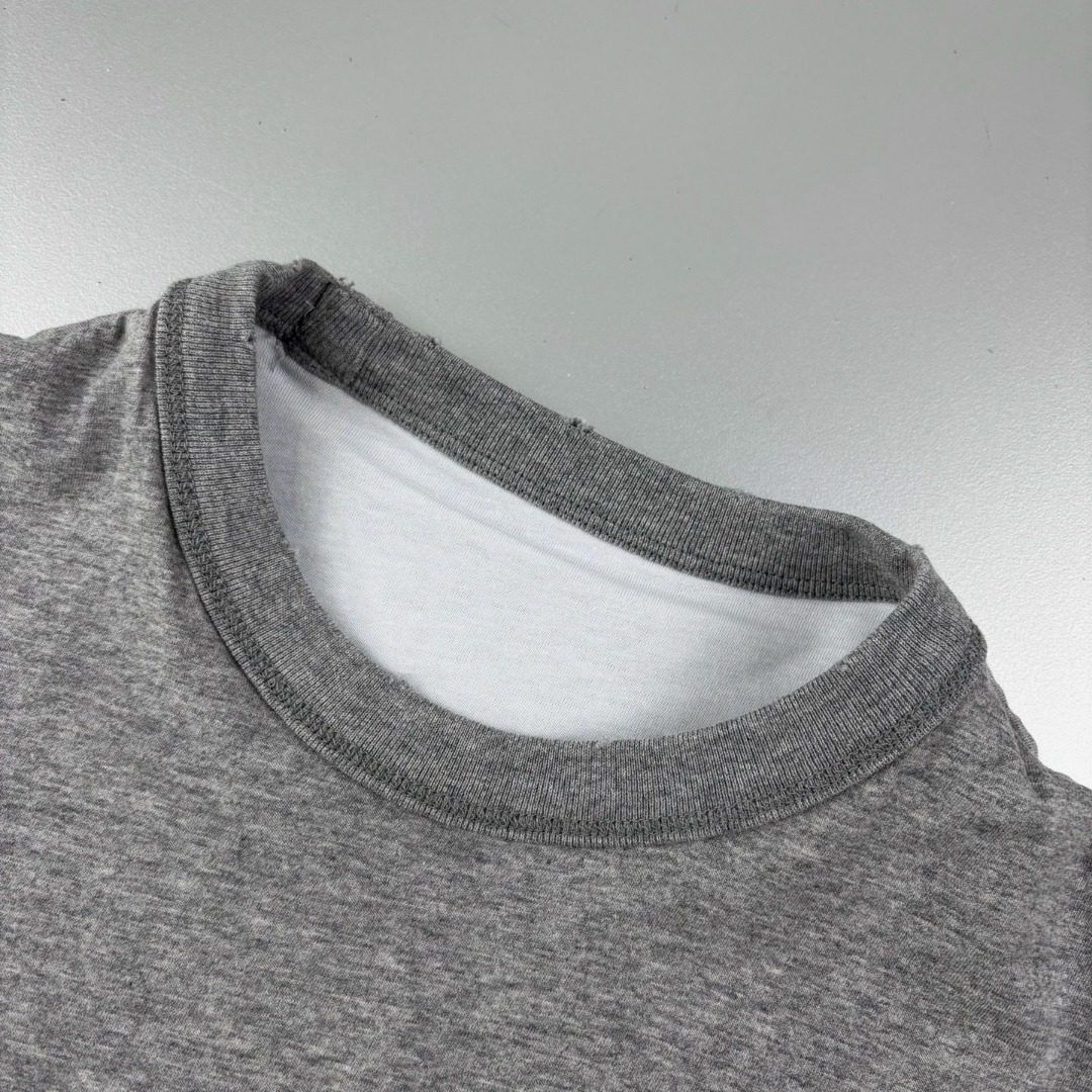 Grey Crewneck Short-Sleeve T-Shirt