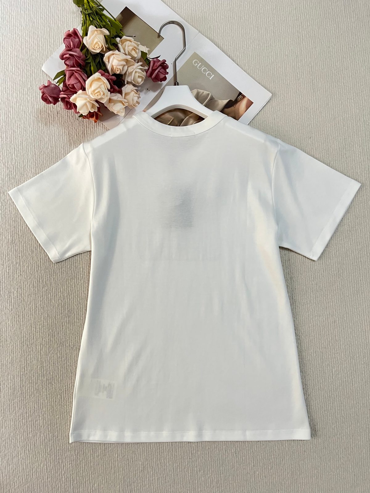 Louis Vuitton Floral Print White T-Shirt