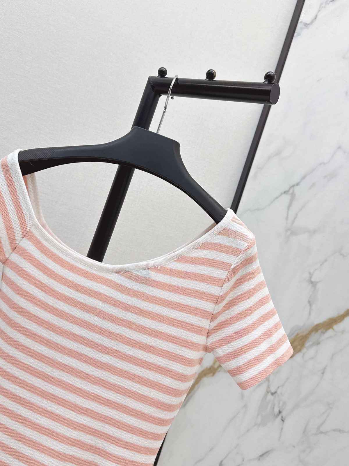 Prada Striped Cotton T-Shirt Dress