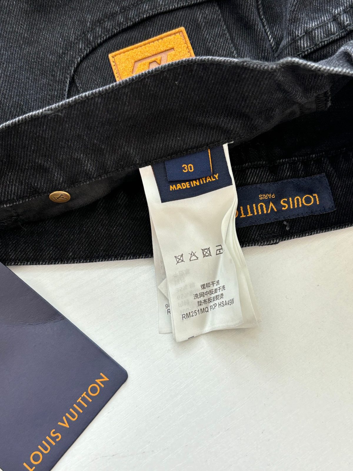 Louis Vuitton Men's Black Denim Jeans