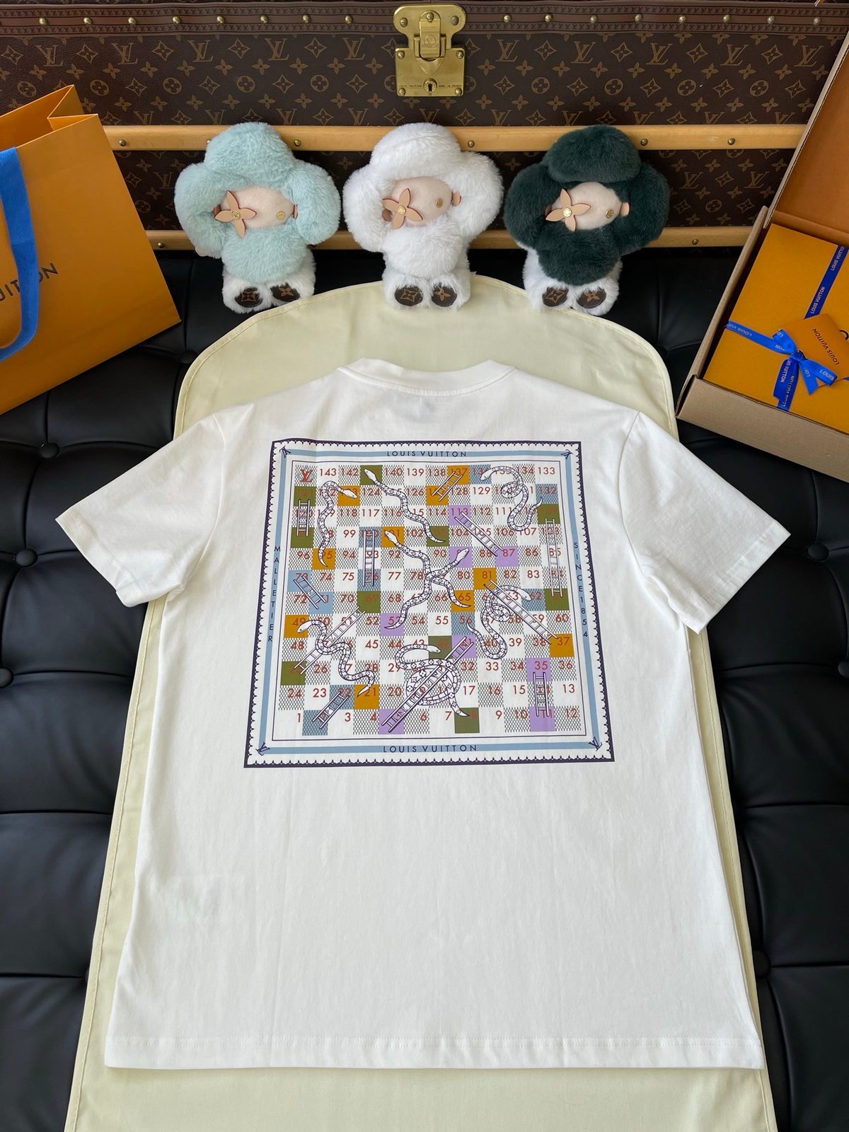 Louis Vuitton Monogram Game Board Print T-Shirt